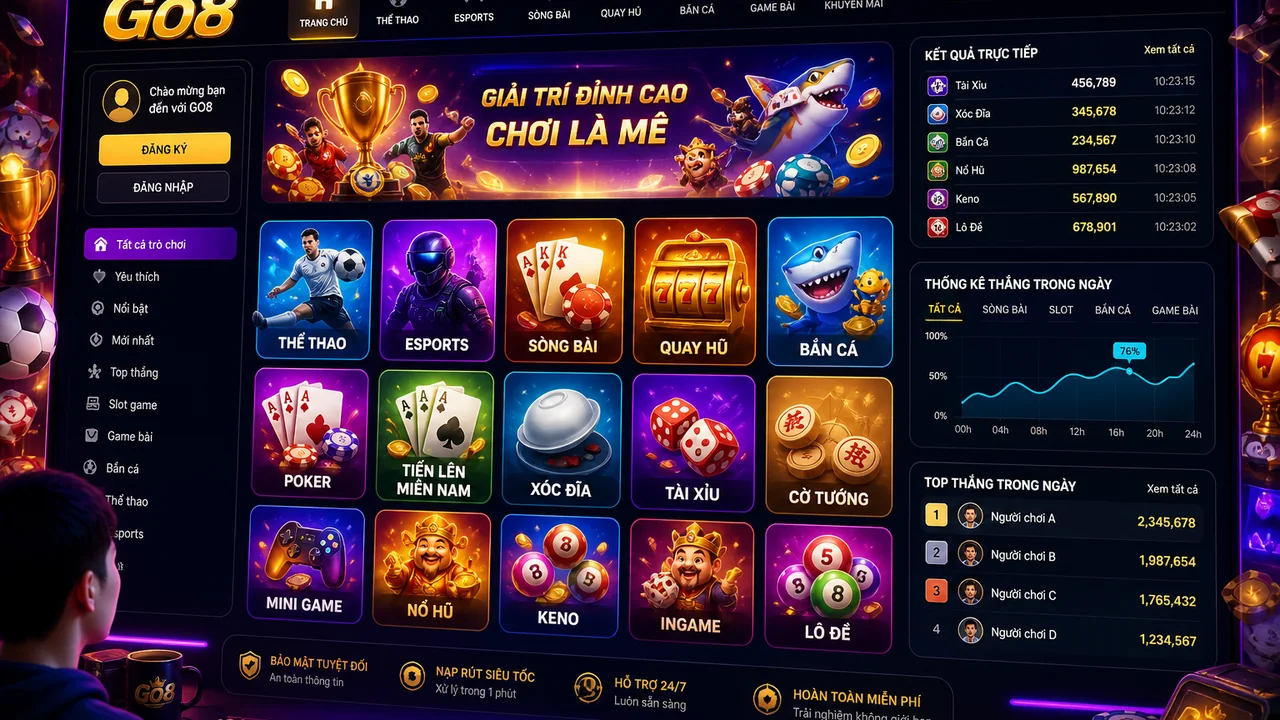 Bắt đầu xem kết quả và chơi cơ bản trên go8 cho người mới