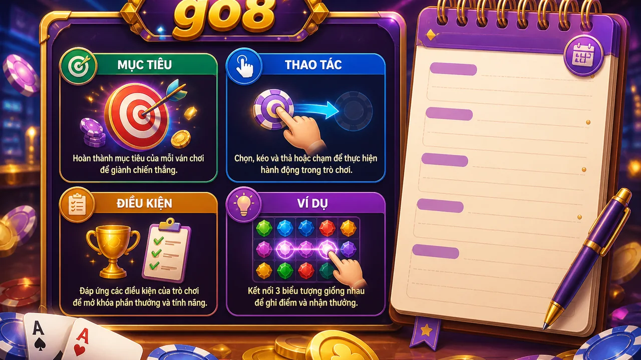 Chọn trải nghiệm phù hợp: cách chọn game go8 có hướng dẫn ngắn và dễ theo dõi