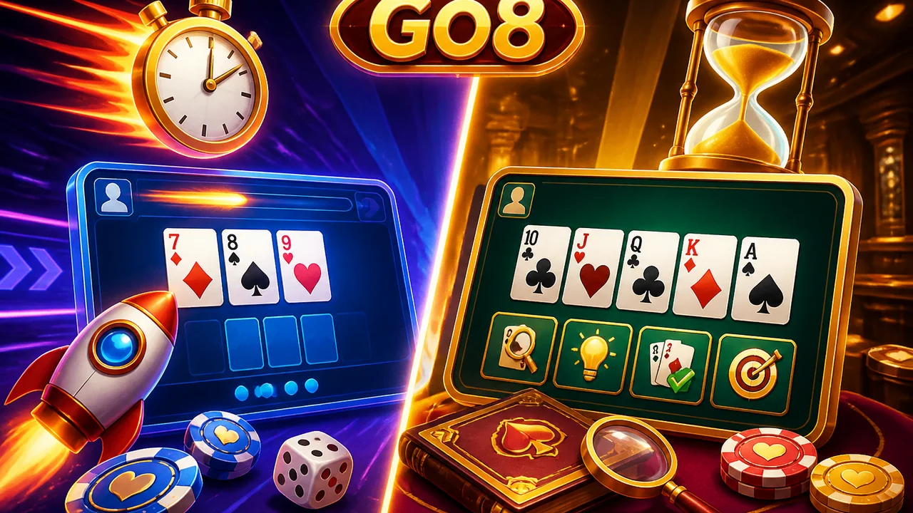 Chọn nhịp chơi hợp lịch cá nhân: go8 game nhịp nhanh hay nhịp chậm phù hợp?