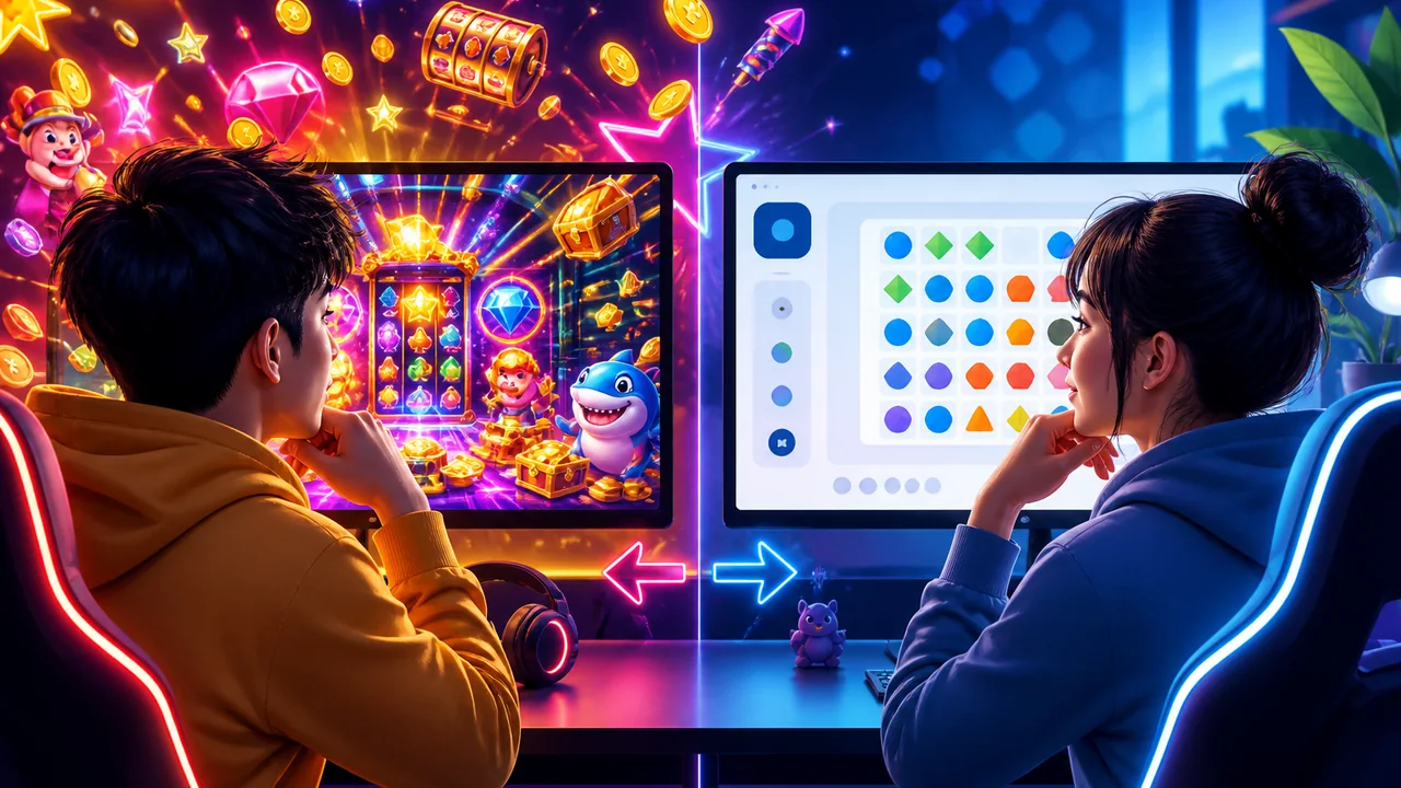 Chọn giao diện dễ chịu hơn: game go8 nhiều hiệu ứng hay thiết kế đơn giản?